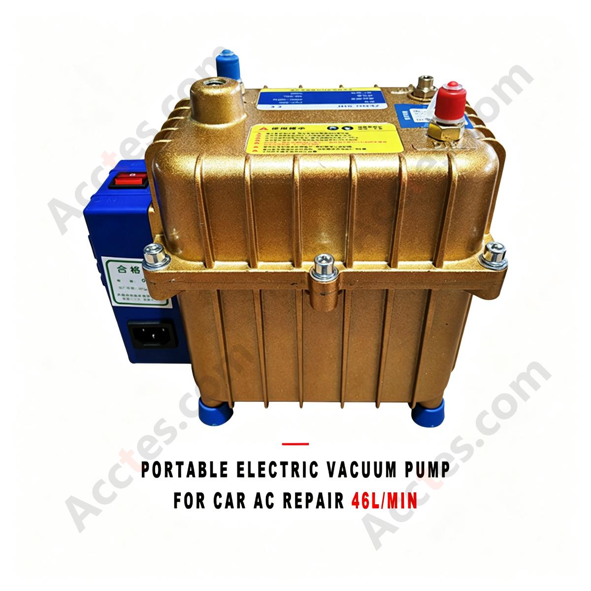 Portable Electric Vacuum Pump For Automotive AC Repair Air Conditioning Evacuation 46L