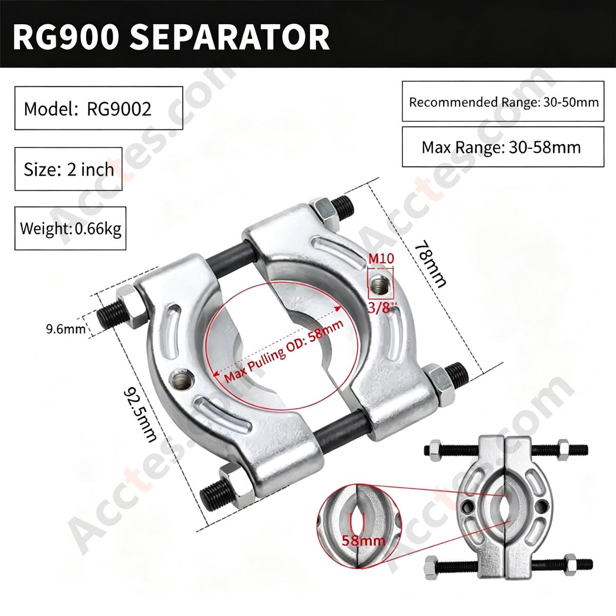 Bearing Puller Gearbox Removal Tool 1 Inch Chuck For 10-30mm Bearings
