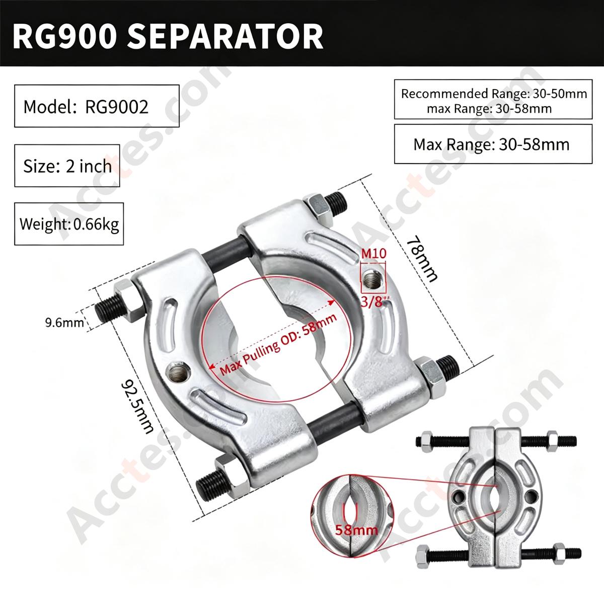 Bearing Puller Gearbox Removal Tool 2 Inch Chuck For 30-50mm Bearings
