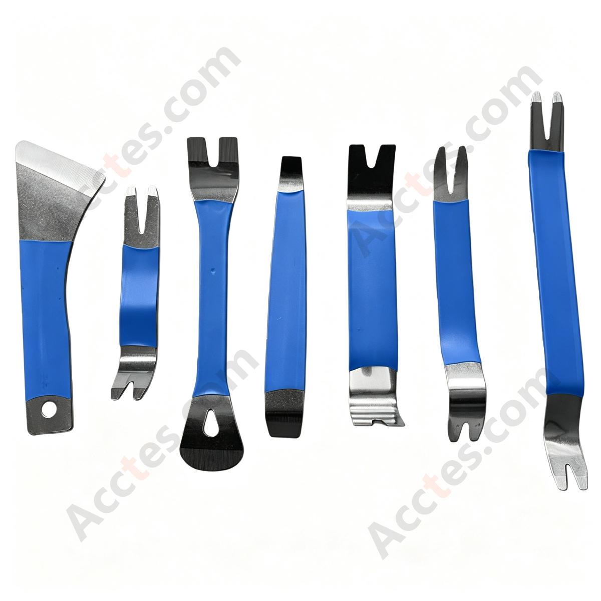 Automotive Trim Removal Tool Set Clip Plier 7 Pieces Blue