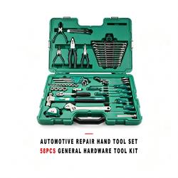 58 Pieces Automotive Repair Hand Tool Set General Hardware Tool Kit With Case
