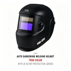 Auto Darkening Welding Helmet Head-Mounted True Color With 20 Pcs Outer Protection Lenses