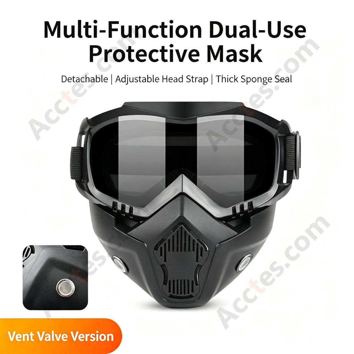 Head-Mounted Welding Face Shield Anti-Glare With Black Welding Lens