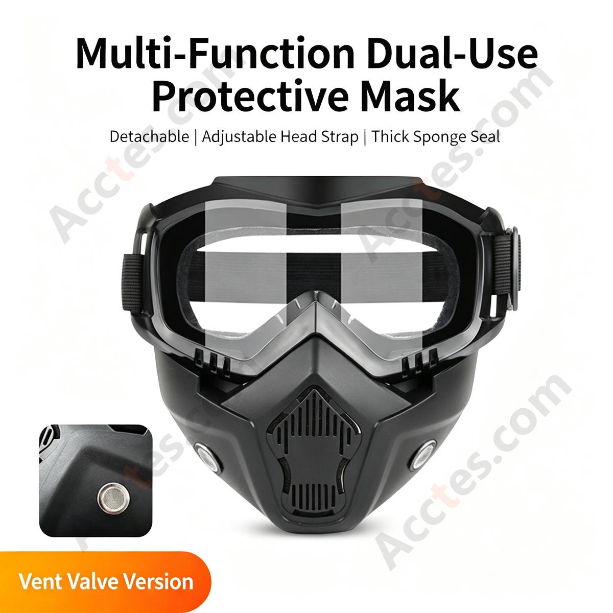 Head-Mounted Welding Face Shield Anti-Glare With Clear Welding Lens