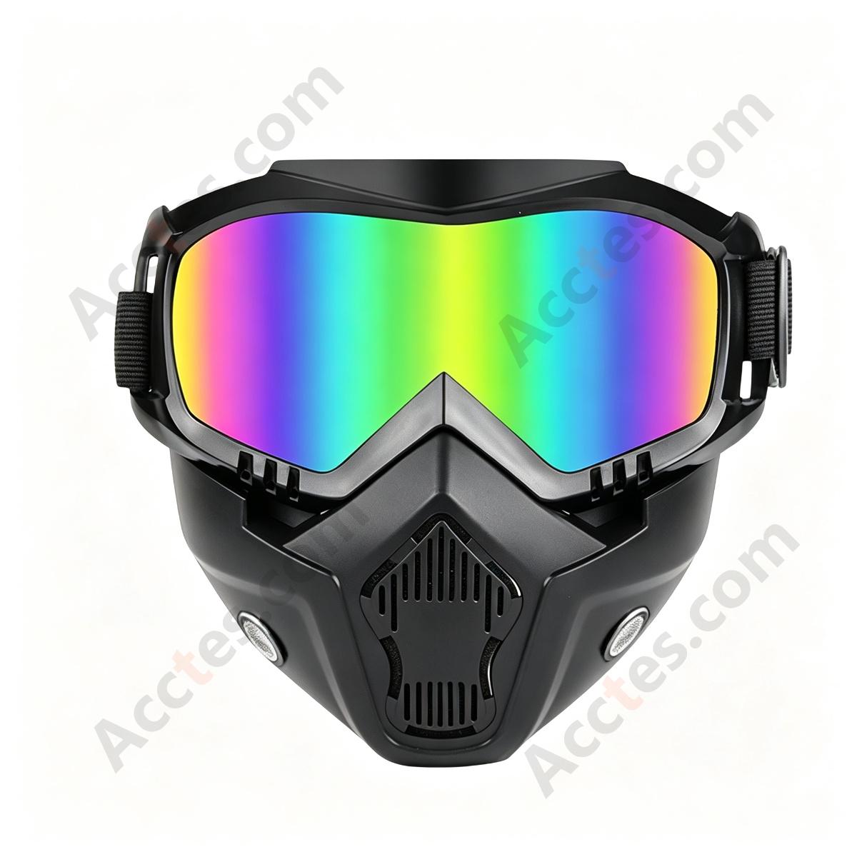 Head-Mounted Welding Face Shield Anti-Glare With Color Welding Lens