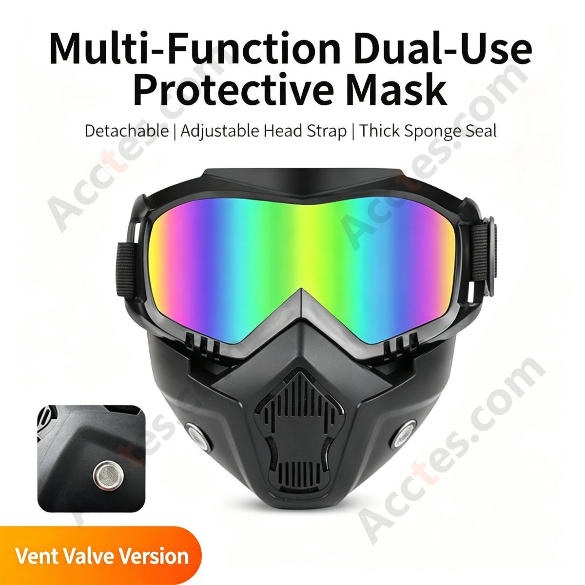 Head-Mounted Welding Face Shield Anti-Glare With Color Welding Lens