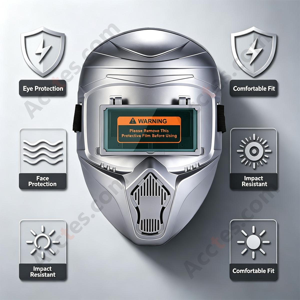 HD Flip-Up True Color Auto Darkening Welding Helmet Head-Mounted Welding Mask