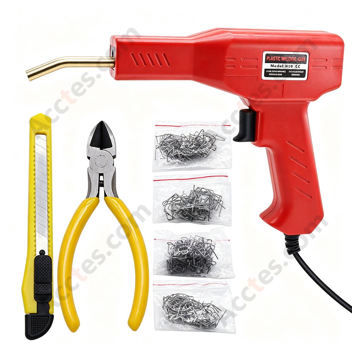 Automotive Bumper Plastic Welding Gun Kit Plastic Repair Welder With Clear Tool Box EU Standard