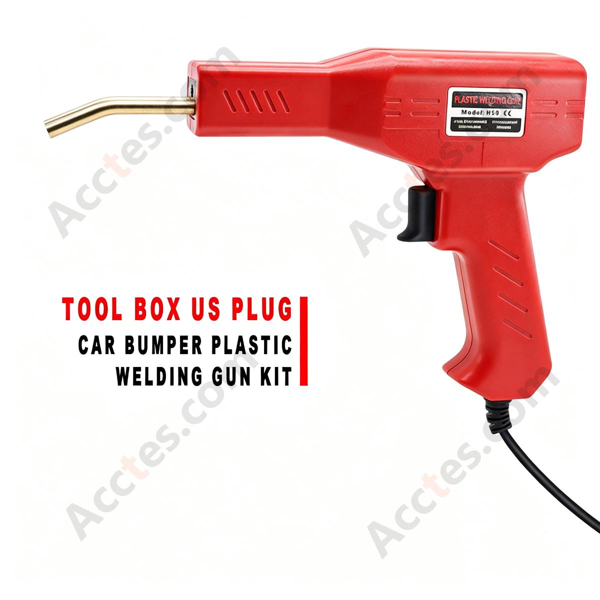 Automotive Bumper Plastic Welding Gun Kit Plastic Repair Welder With Clear Tool Box UK Standard