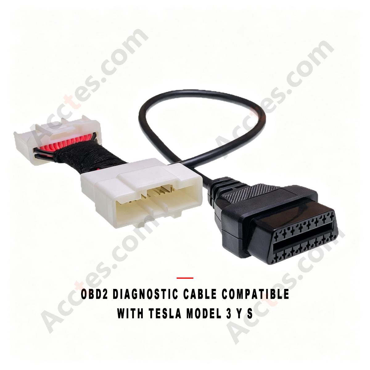 OBD2 Diagnostic Extension Cable Compatible with Tesla Model 3 Y S 1962 Connector