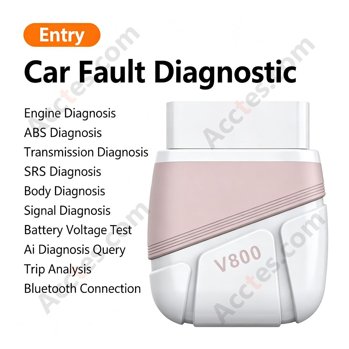 OBD2 Scanner ABS SRS Airbag Diagnostic Tool Entry Version Code Reader