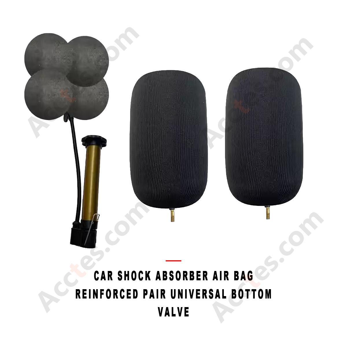 Car Shock Absorber Air Bag Reinforced Pair Universal Bottom Valve Spring Buffer