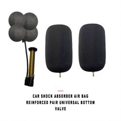 Car Shock Absorber Air Bag Reinforced Pair Universal Bottom Valve Spring Buffer