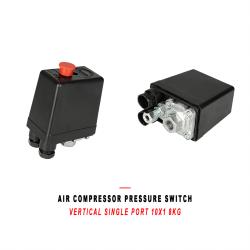 Universal Air Compressor Pressure Switch Vertical Single Port 10x1 Thread 8KG Pressure Control