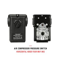 Universal Air Compressor Pressure Switch Horizontal Knob Four Way 8KG Pressure Control