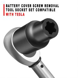 Battery Cover Screw Removal Tool Socket Set Compatible with Tesla E Type Torx