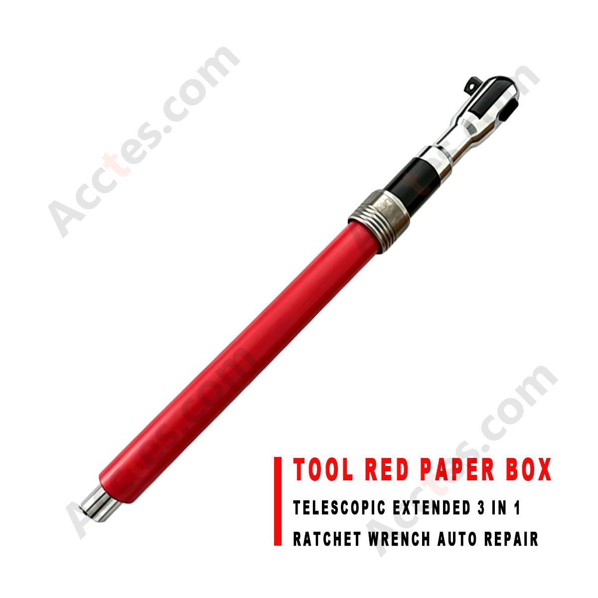 Telescopic Extended 3 in 1 Ratchet Wrench Dual Direction Quick Release Auto Repair Tool