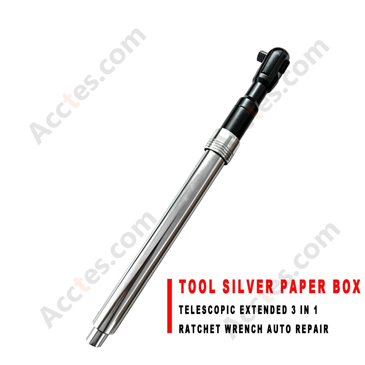Telescopic Extended 3 in 1 Ratchet Wrench Dual Direction Quick Release Auto Repair Tool