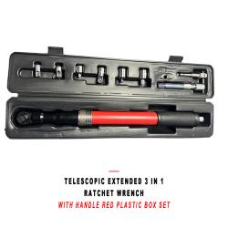 Telescopic Extended 3 in 1 Ratchet Wrench with Handle Dual Direction Auto Repair Tool Set