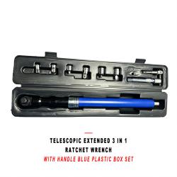 Telescopic Extended 3 in 1 Ratchet Wrench with Handle Dual Direction Auto Repair Tool Set