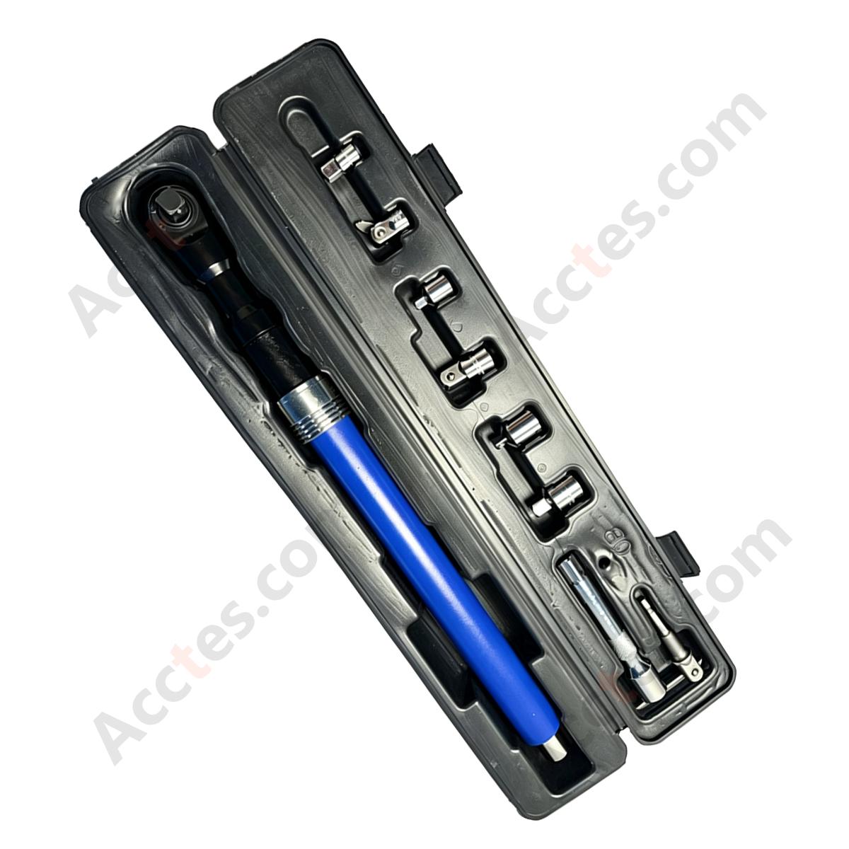 Telescopic Extended 3 in 1 Ratchet Wrench with Handle Dual Direction Auto Repair Tool Set