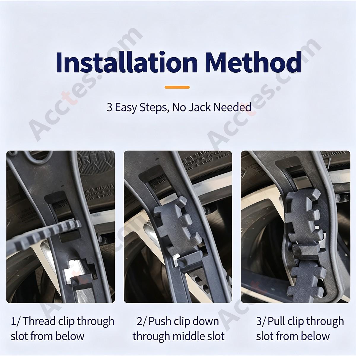 Yellow Universal Car Tire Snow Anti Skid Chain 10 Pieces For Car Truck SUV