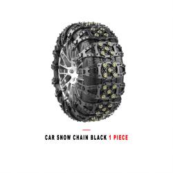 Black Universal Car Tire Snow Anti Skid Chain 1 Piece For Car Truck SUV