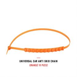 New Material Universal Orange Car Tire Anti Skid Chain 10 Pieces For Car SUV