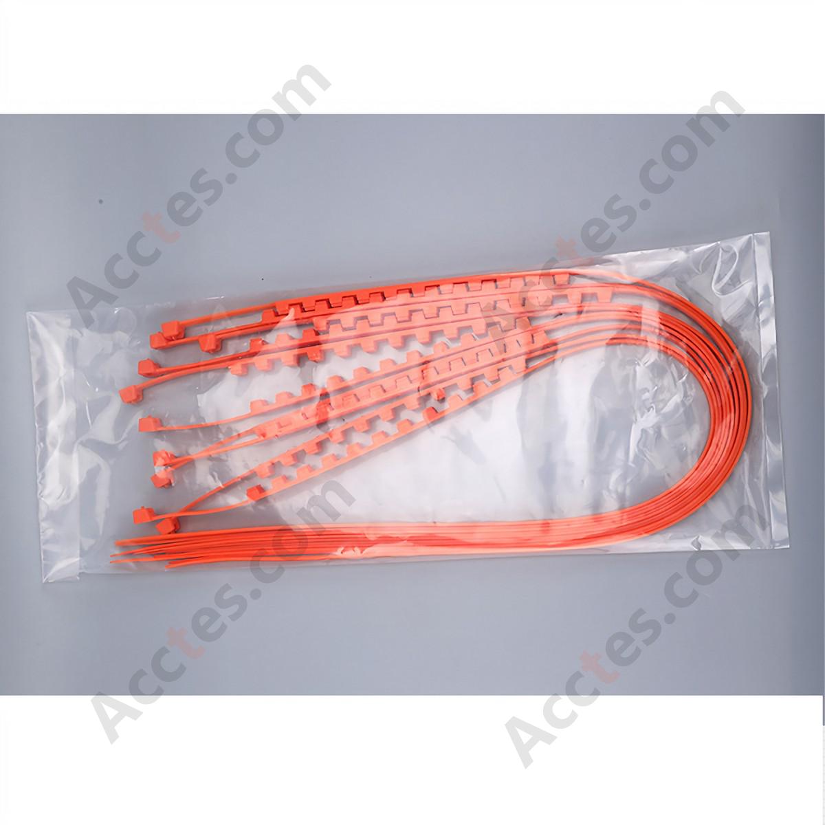 Cold Resistant Nylon Car Anti Slip Tire Strap 9x900mm Orange 1 Piece Plain Package
