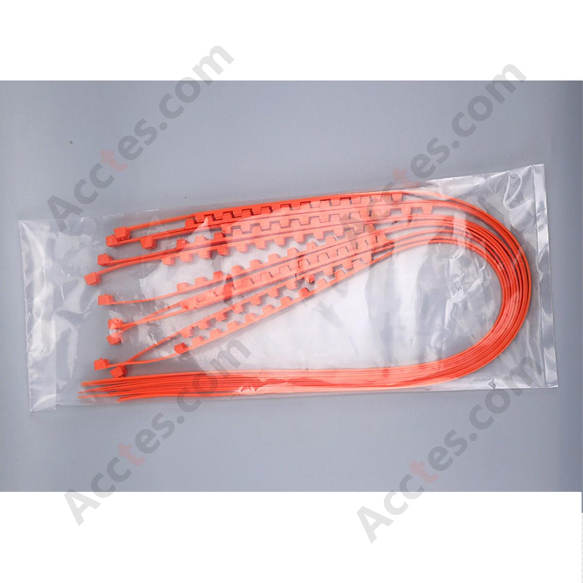 Cold Resistant Nylon Car Anti Slip Tire Strap 12x920mm Orange 1 Piece Plain Package