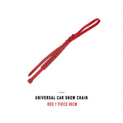 Universal Red Car Snow Chain For Sedan SUV 1 Piece 90cm