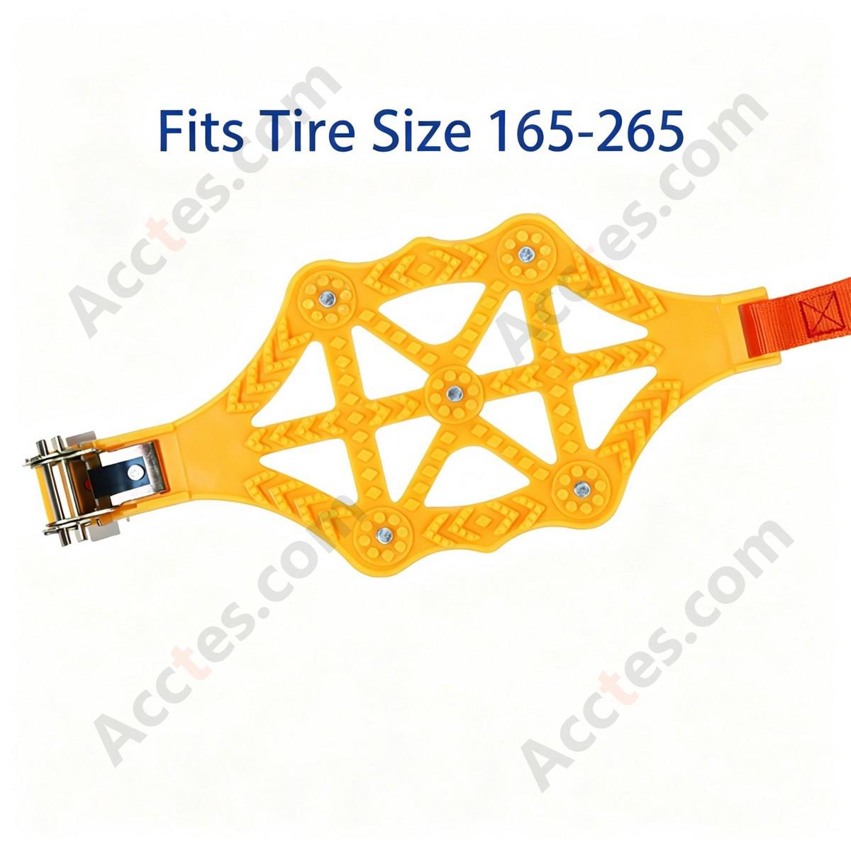 Universal SUV TPU Snow Tire Chain 1 Piece with 5 Studs Emergency Snow Chain