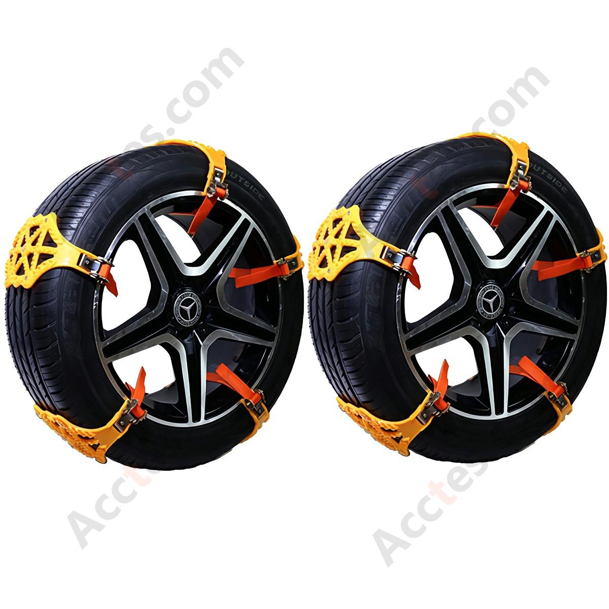 Universal SUV TPU Snow Tire Chain 10 Pieces with 5 Studs Emergency Snow Chain
