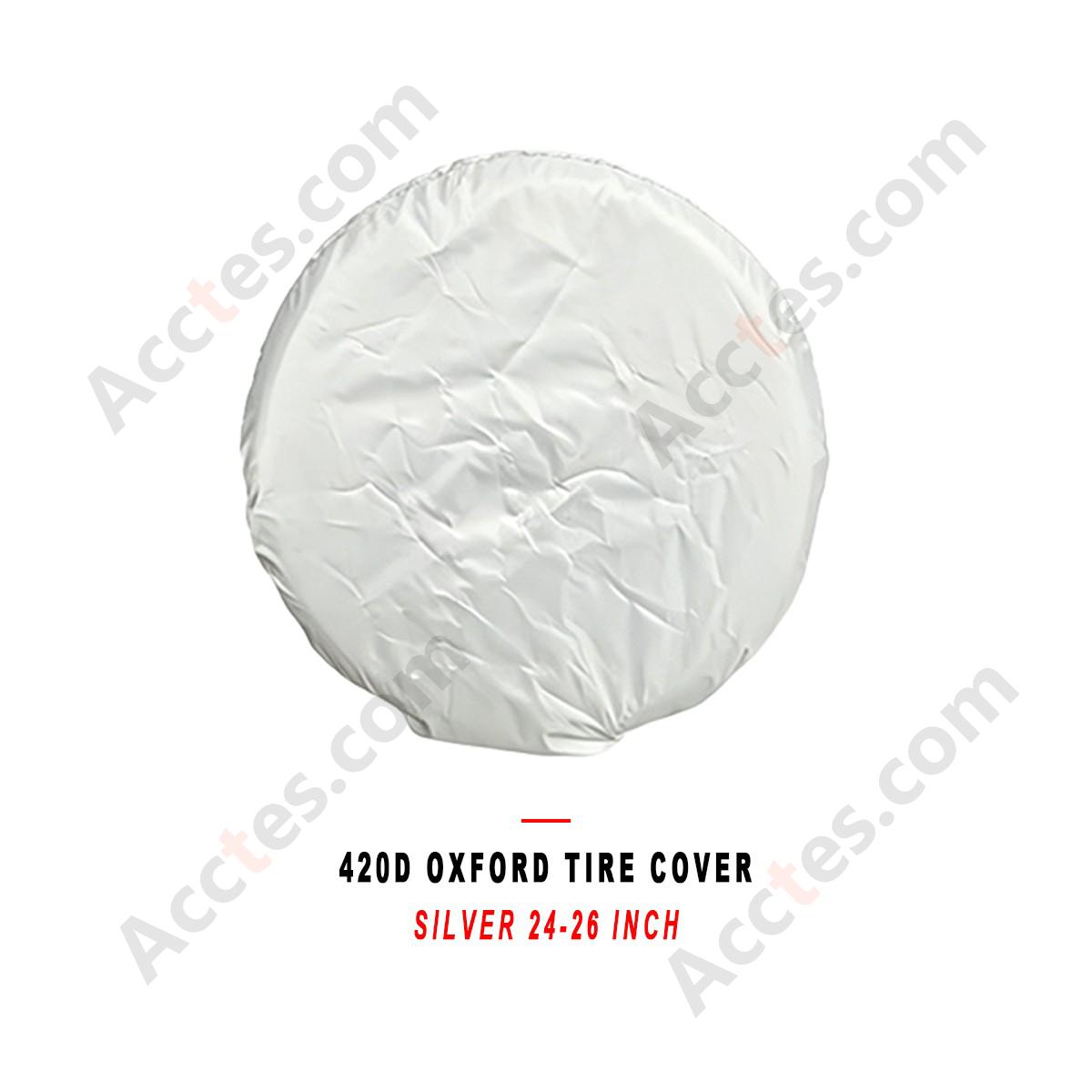 420D Oxford Fabric Spare Tire Cover Waterproof Sun Protection 24-26 inch