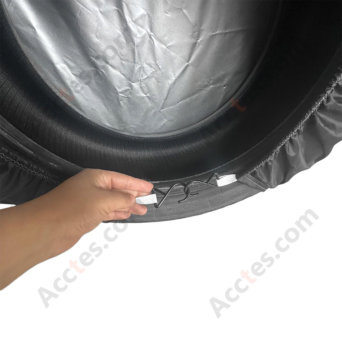 420D Oxford Fabric Spare Tire Cover Waterproof Sun Protection 27-29 inch