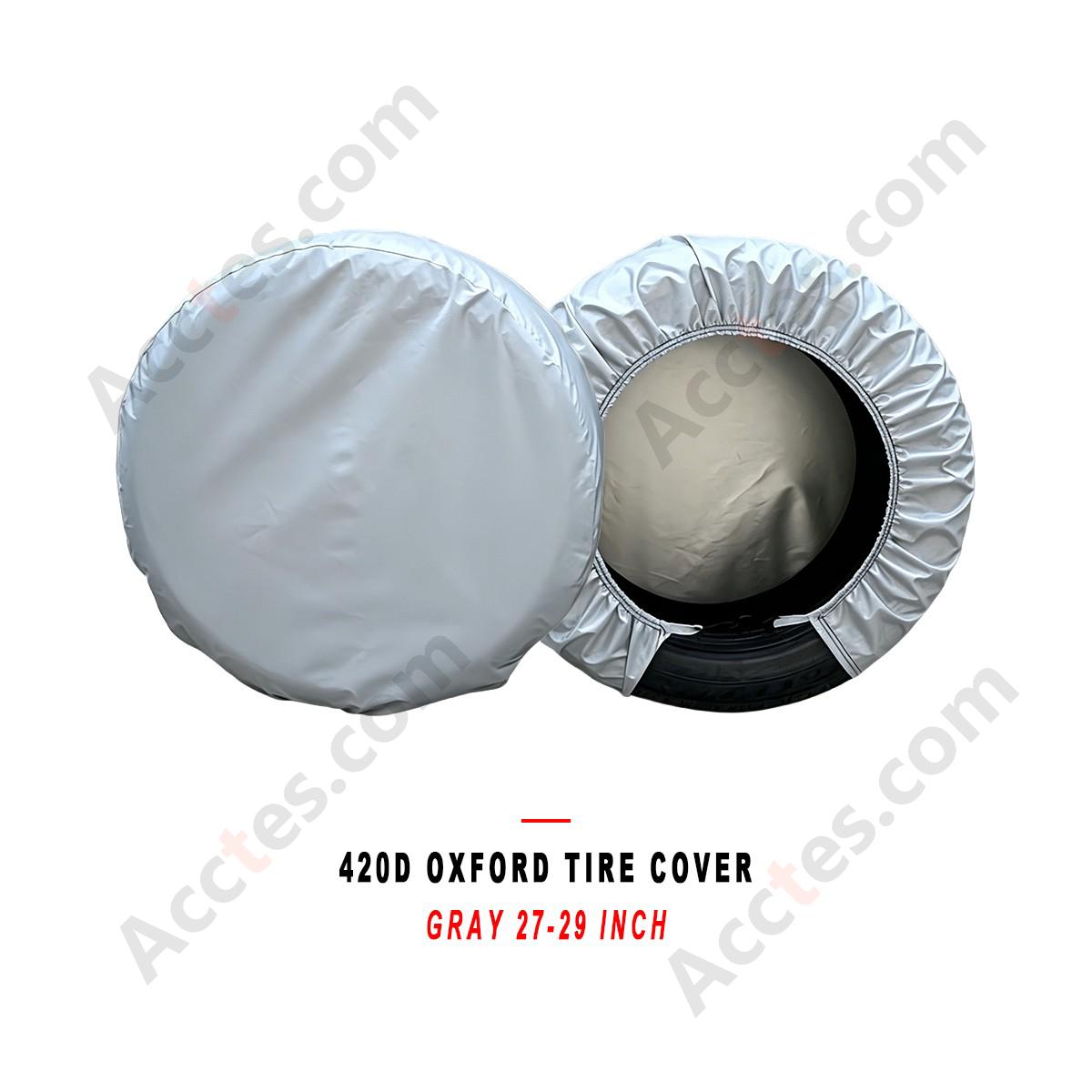 420D Oxford Fabric Spare Tire Cover Waterproof Sun Protection 27-29 inch