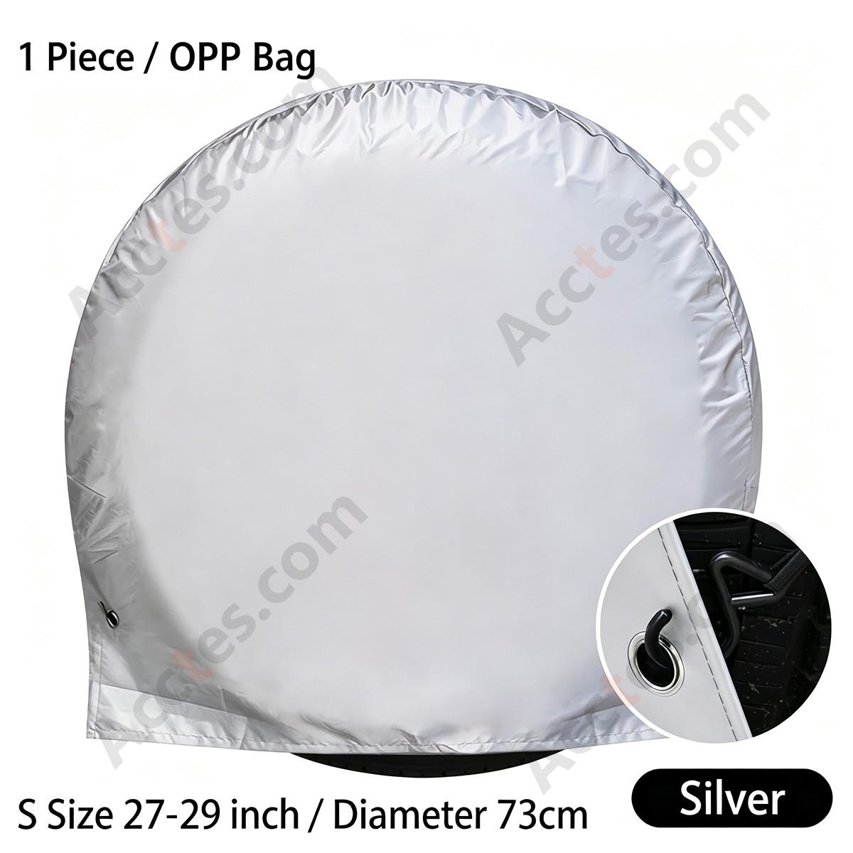 210D Coated Oxford Universal Spare Tire Cover Waterproof Sun Protection 27-29 inch