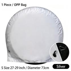 210D Coated Oxford Universal Spare Tire Cover Waterproof Sun Protection 27-29 inch