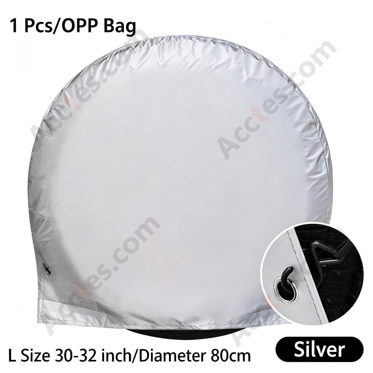 210D Coated Oxford Universal Spare Tire Cover Waterproof Sun Protection 30-32 inch