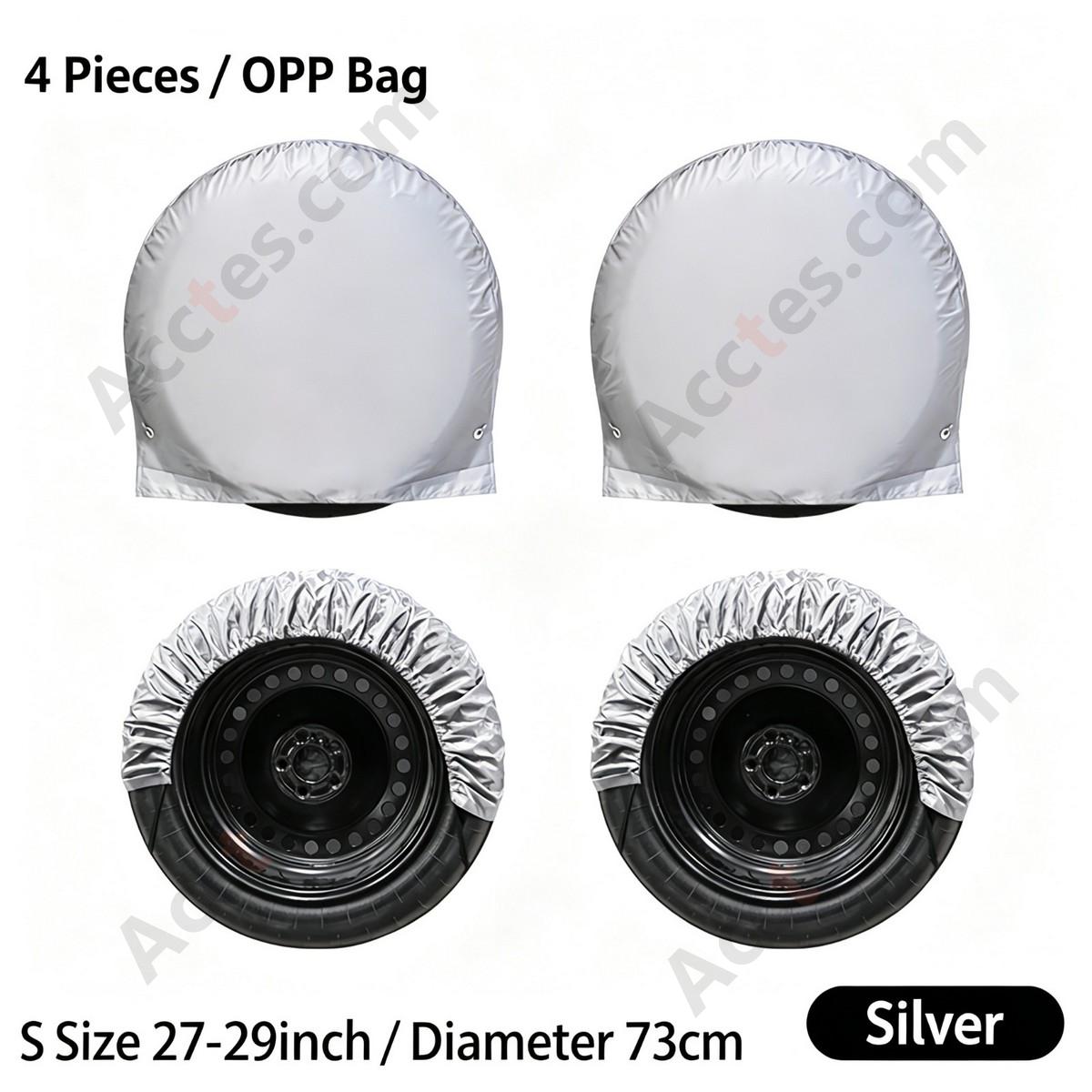 210D Coated Oxford Universal Spare Tire Cover Waterproof Sun Protection 27-29 inch