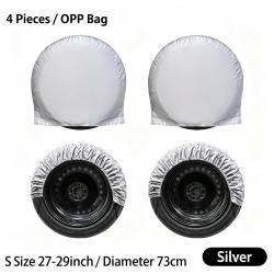 210D Coated Oxford Universal Spare Tire Cover Waterproof Sun Protection 27-29 inch