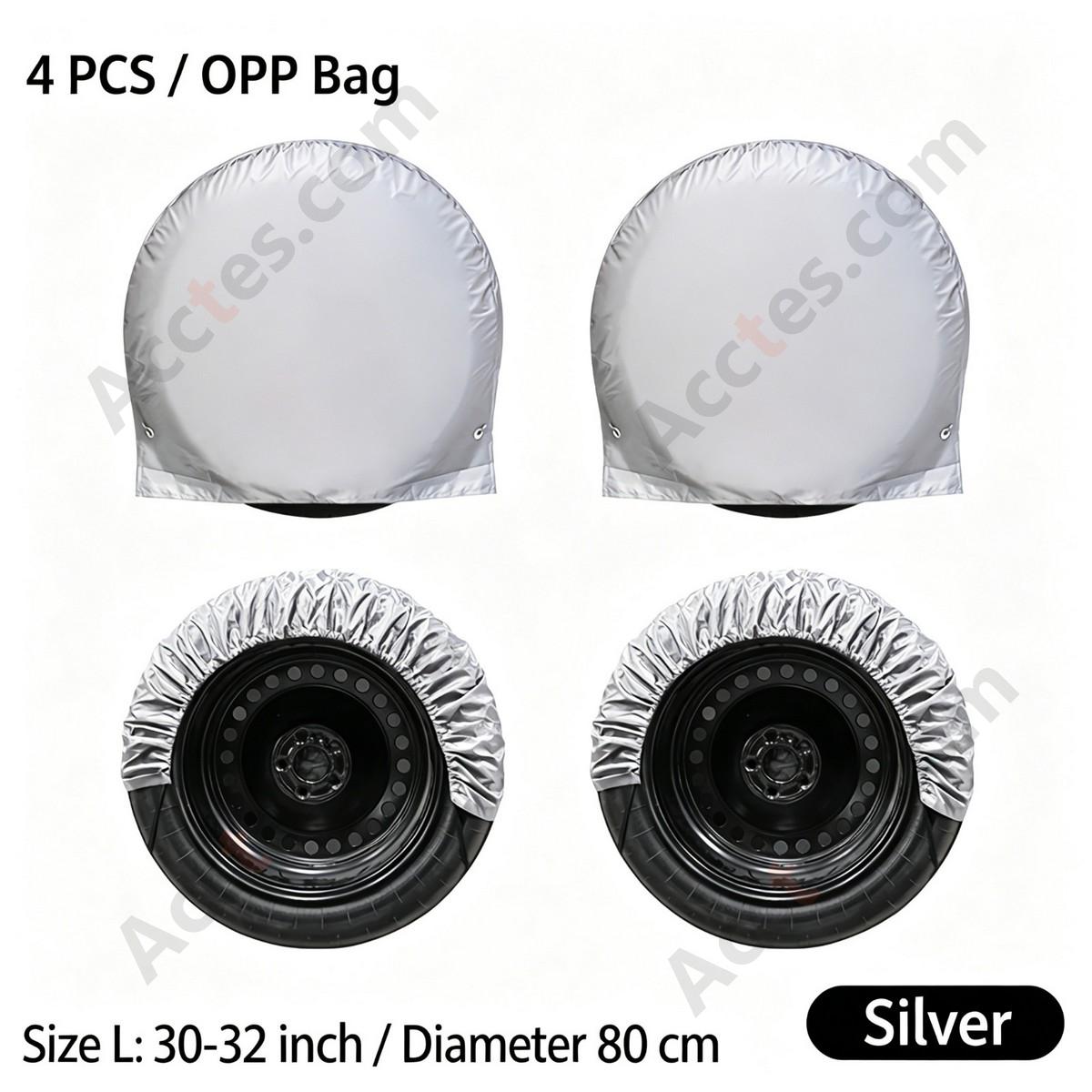 210D Coated Oxford Universal Spare Tire Cover Waterproof Sun Protection 30-32 inch