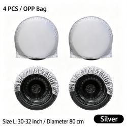 210D Coated Oxford Universal Spare Tire Cover Waterproof Sun Protection 30-32 inch