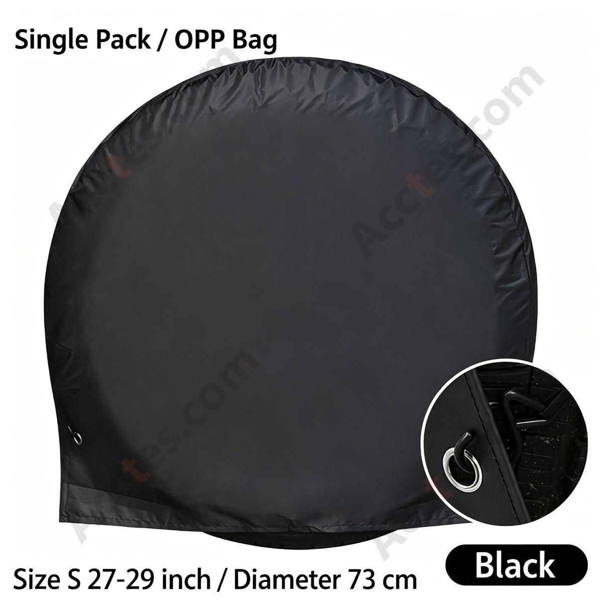 210D Coated Oxford Universal Spare Tire Cover Waterproof Sun Protection 27-29 inch
