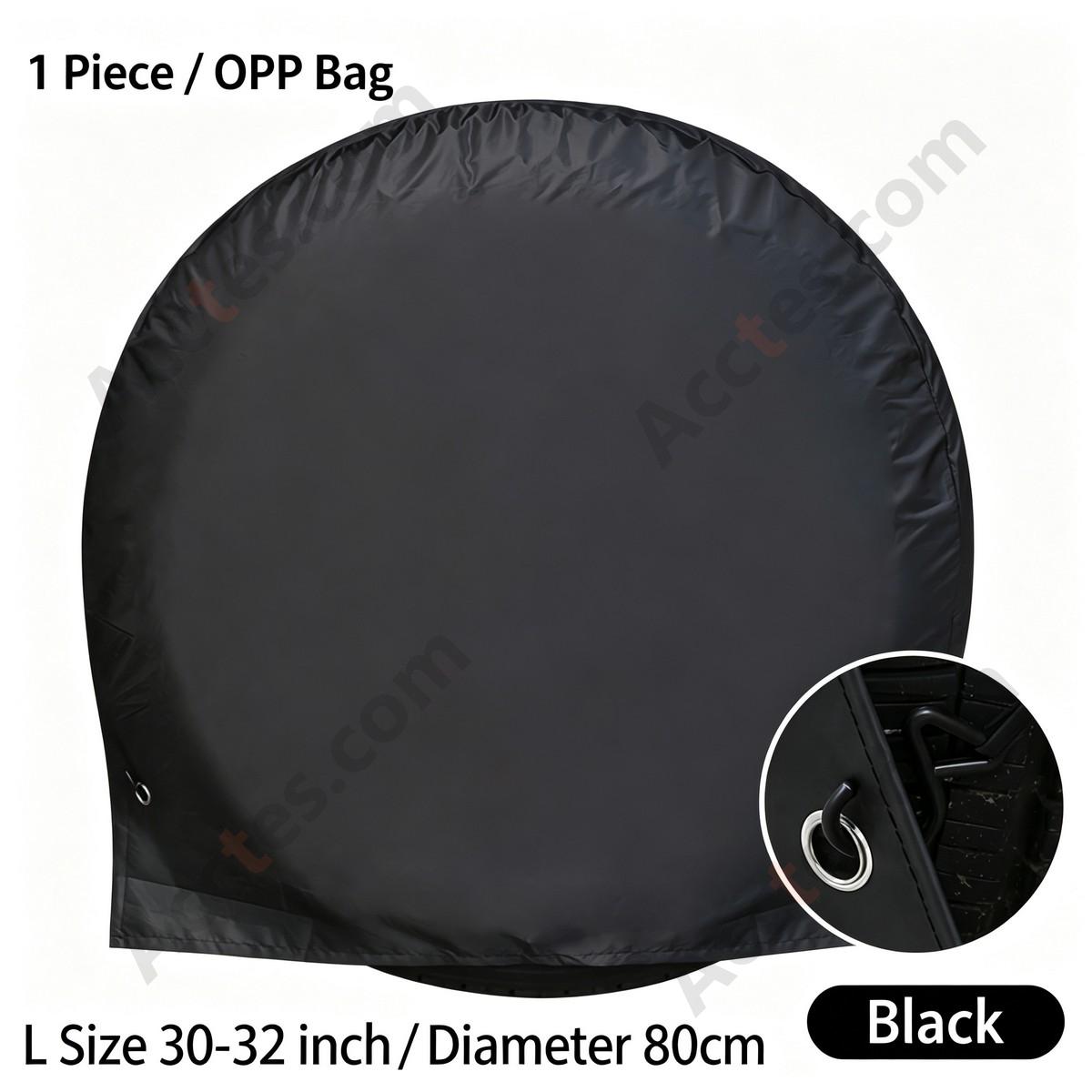 210D Coated Oxford Universal Spare Tire Cover Waterproof Sun Protection 30-32 inch