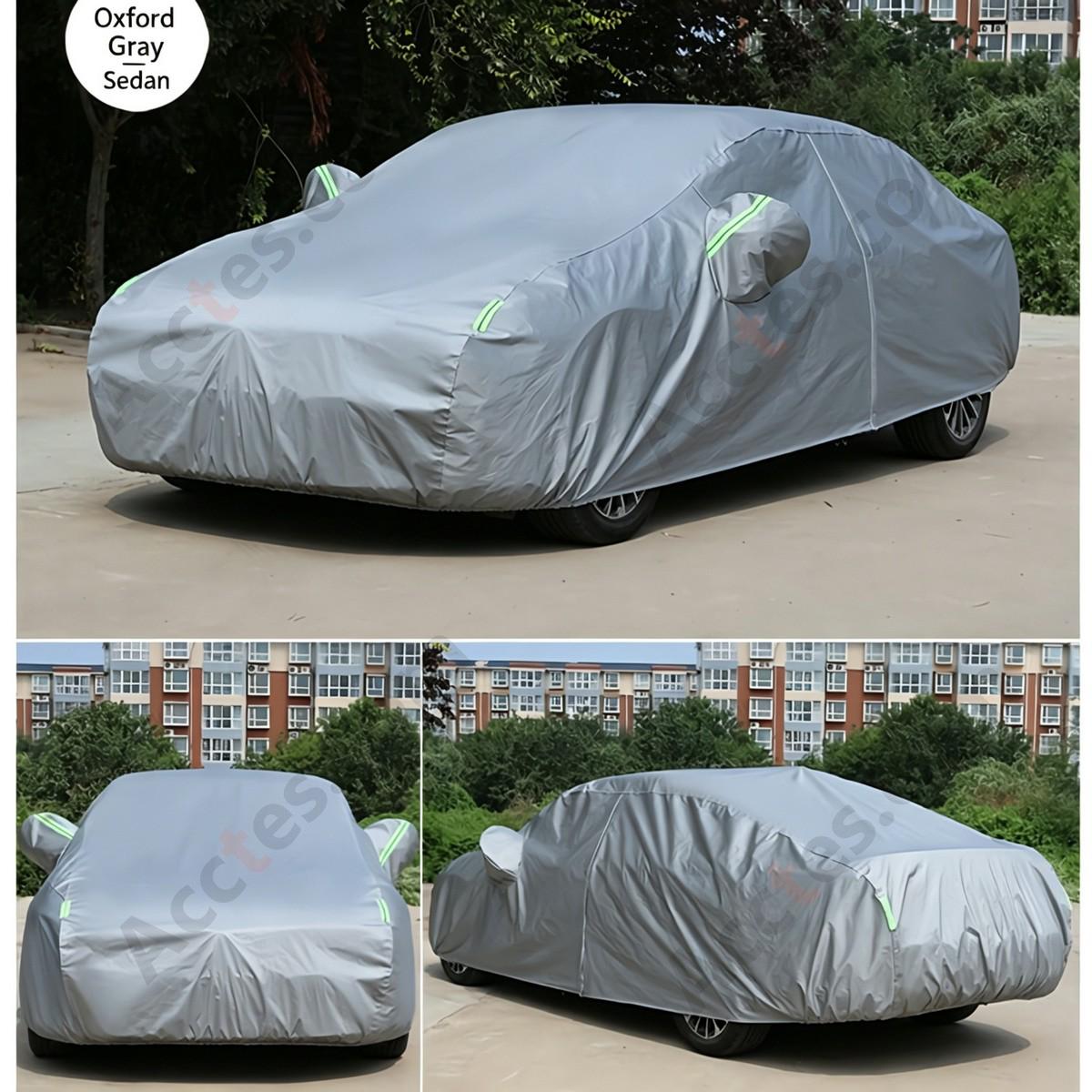 Full Car Cover Compatible with Tesla Model 3 Sun Protection Dustproof Gray