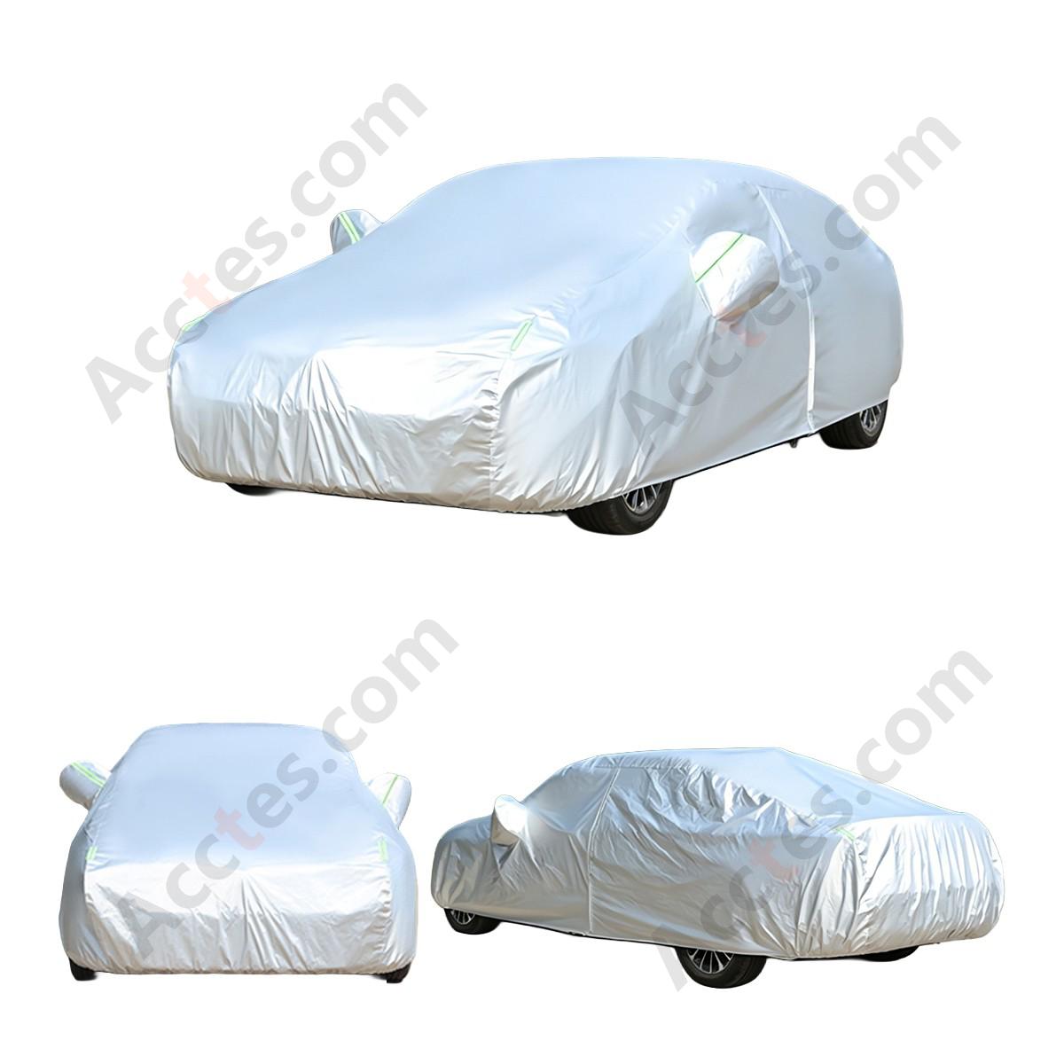 Full Car Cover Compatible with Tesla Model 3 Sun Protection Dustproof Oxford Silver