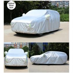 Full Car Cover Compatible with Tesla Model Y Sun Protection Dustproof Oxford Silver