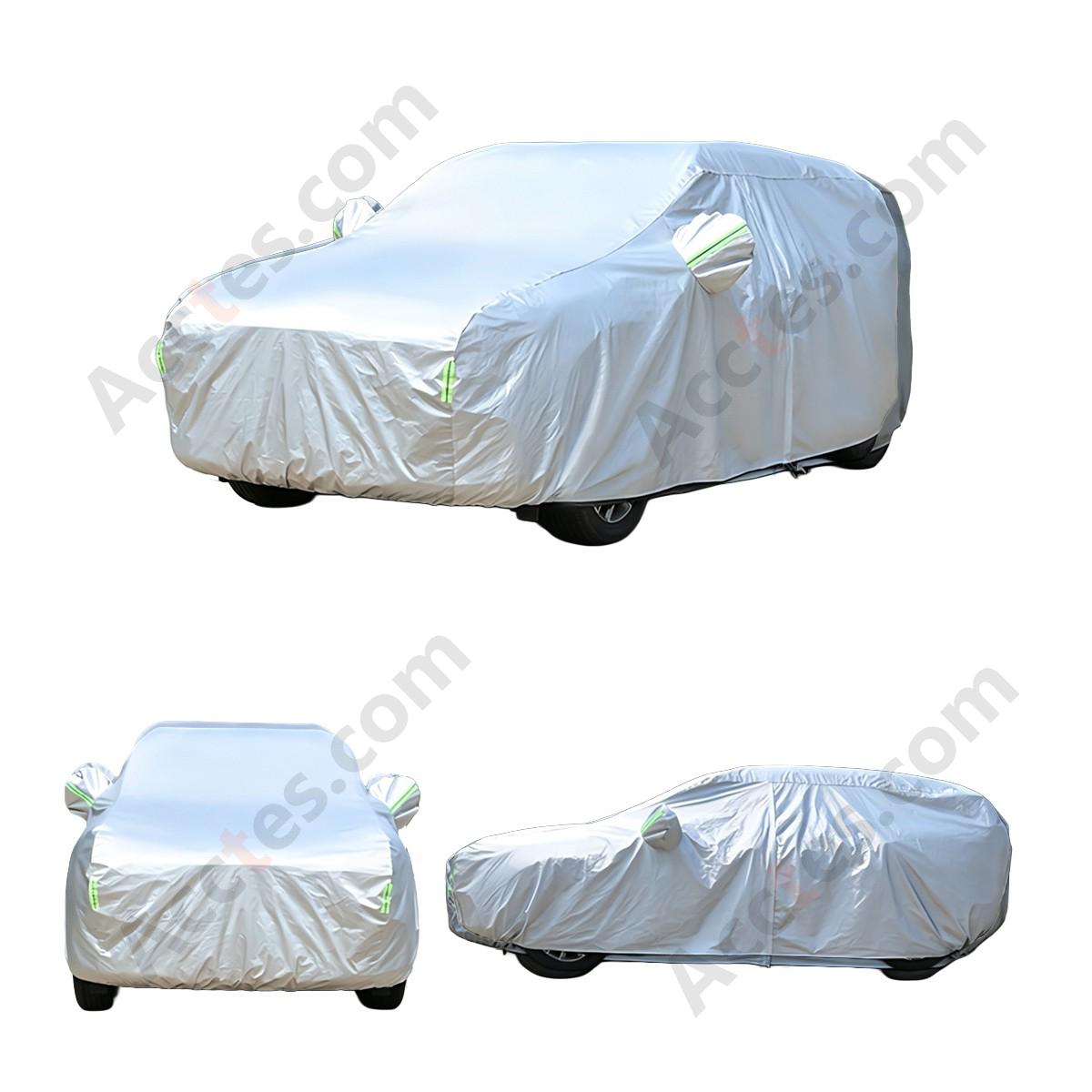 Full Car Cover Compatible with Tesla Model Y Sun Protection Dustproof Oxford Silver