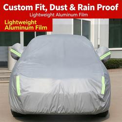 Universal Full Car Cover for Sedan SUV Dustproof Single Layer Lightweight